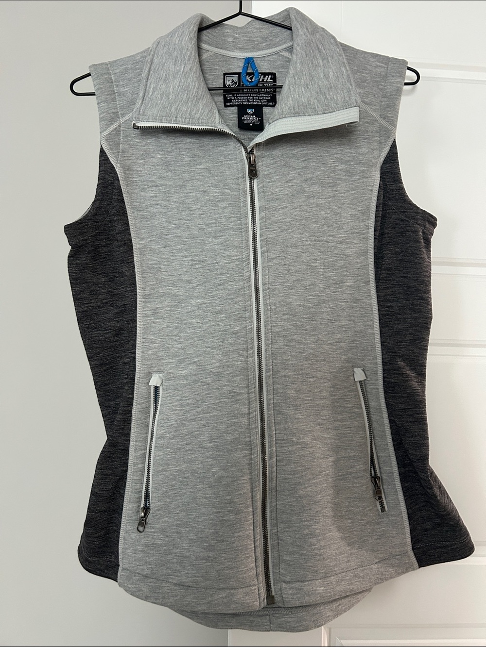 Kuhl Gray and Charcoal Sleeveless Zip-Up Vest